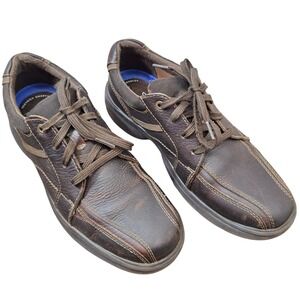 Clarks Collection Men's Casual Brown Leather Lace Up Comfort Shoes US Size 9 M